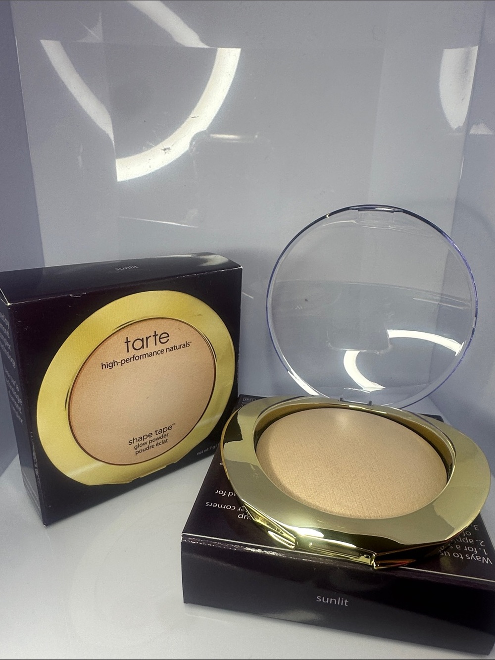tarte Pressed Setting Powder Compact in Sunlit Gold